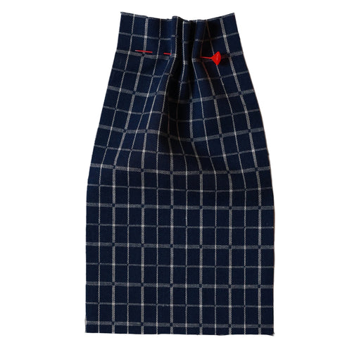 double sided check dark blue swatch collection ATELIER A.PUUR.A
