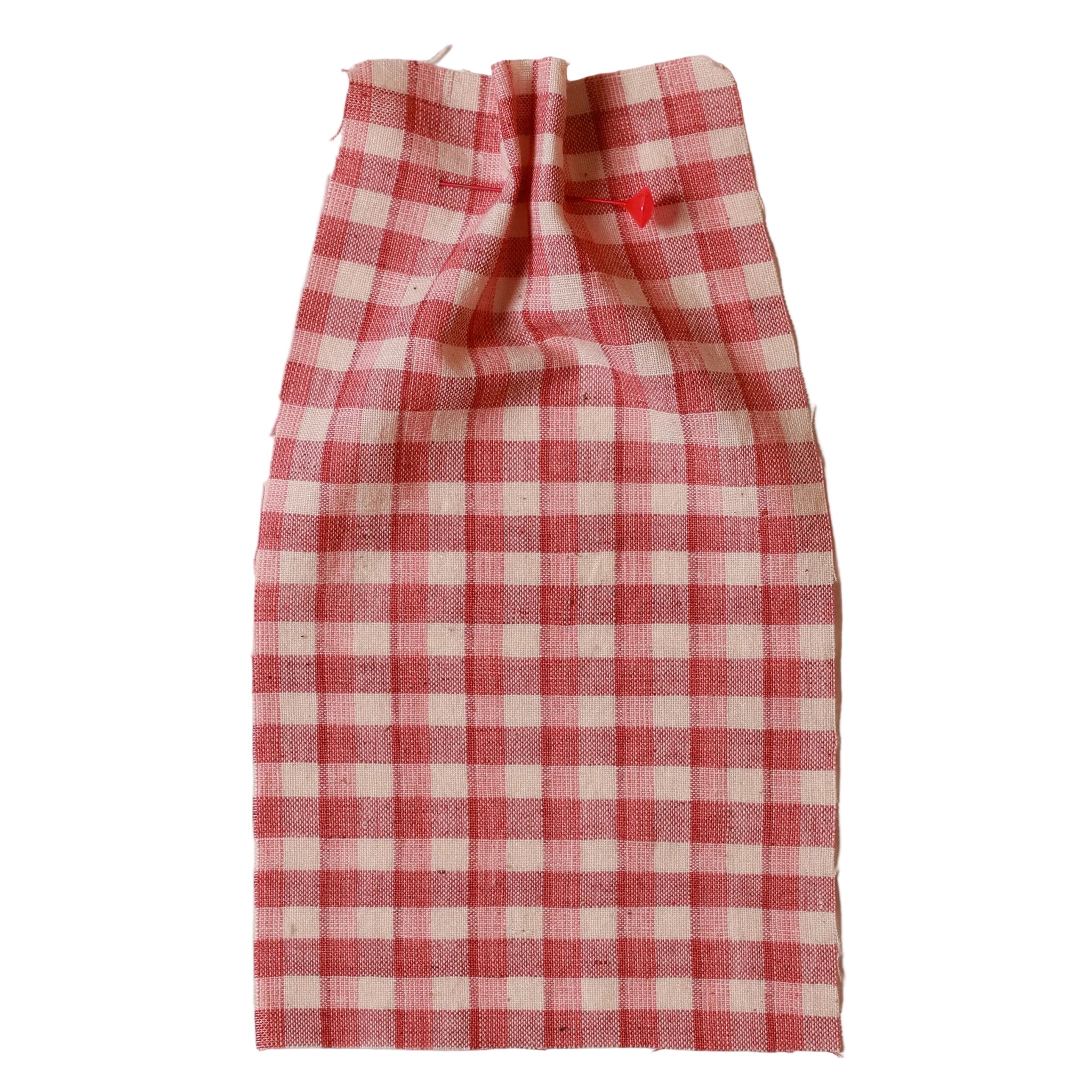 Pink checked fabric swatch collection ATELIER A.PUUR.A 
