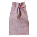 Purple fabric with red an blue lines, ikat collection ATELIER A.PUUR.A 