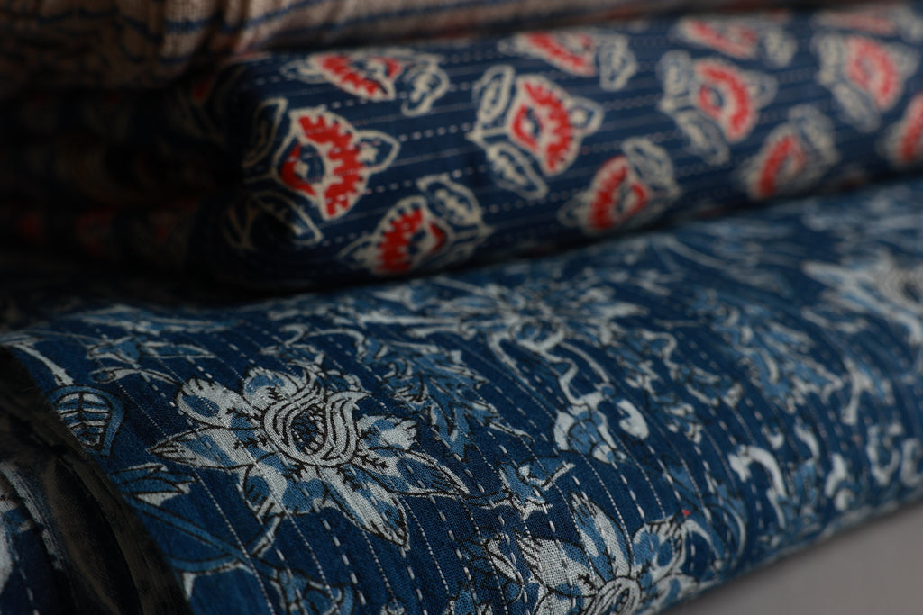 Printed - Blue Flowers