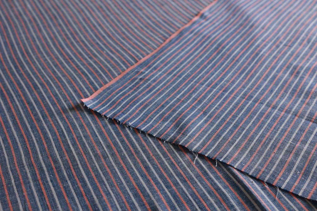 Handwoven Striped - Blue, Pink, White