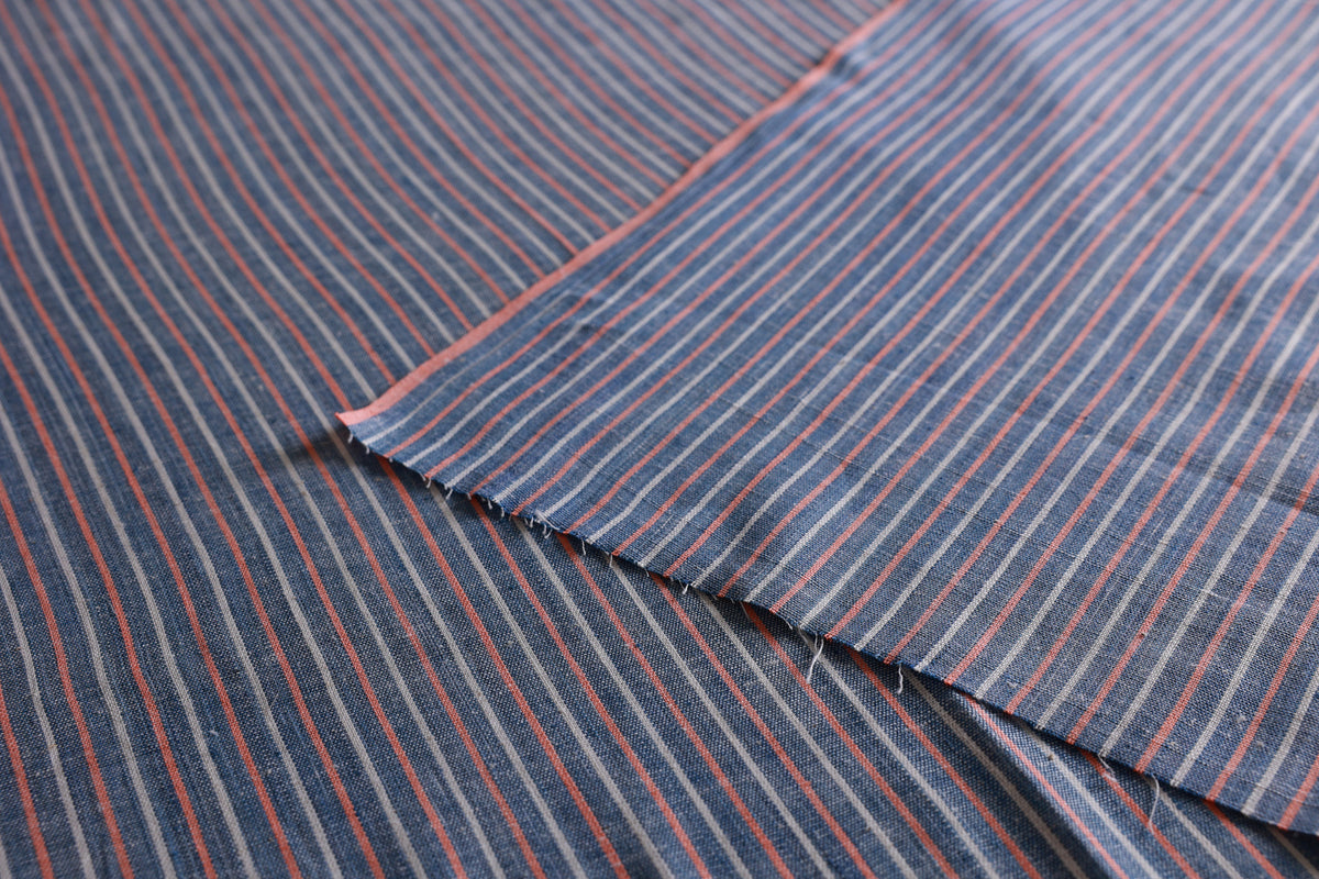 Handwoven Striped - Blue, Pink, White