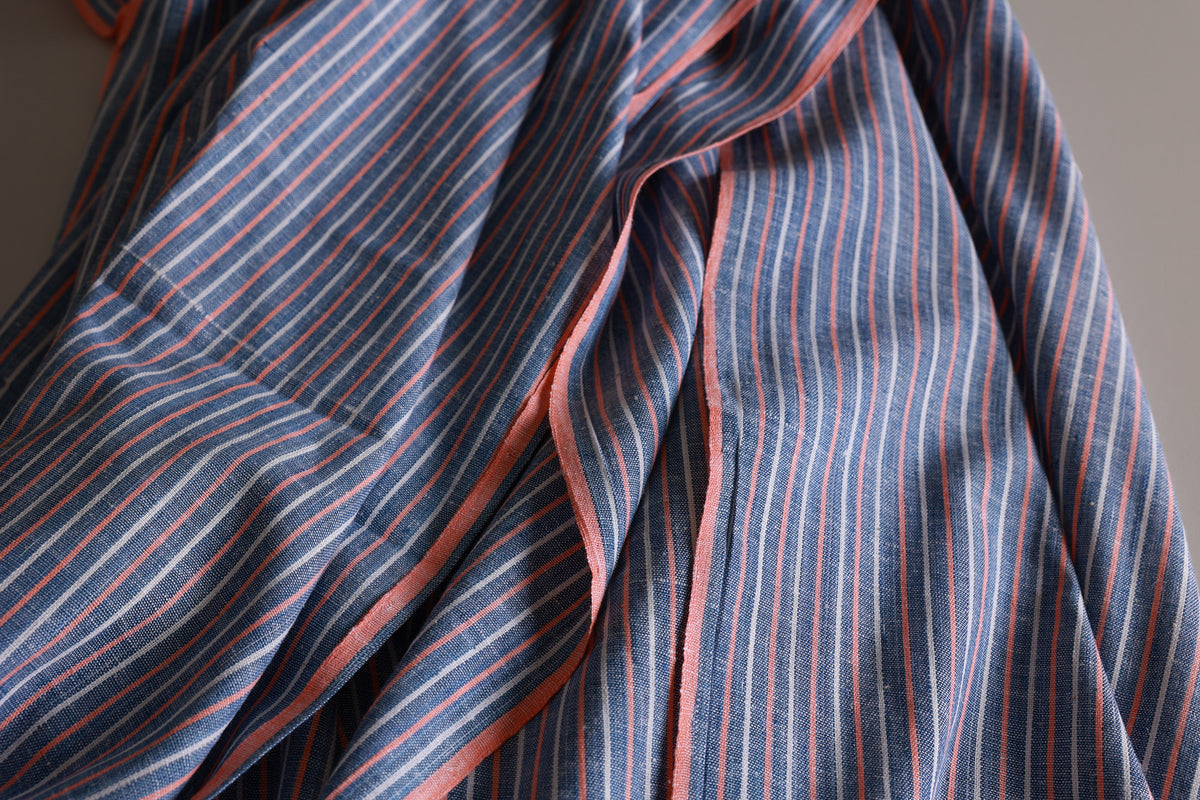 Handwoven Striped - Blue, Pink, White