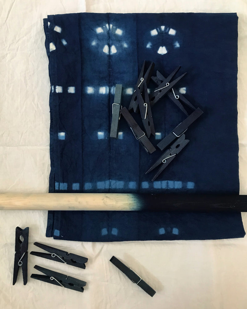 shibori indigo dyed textile atelier apuura 